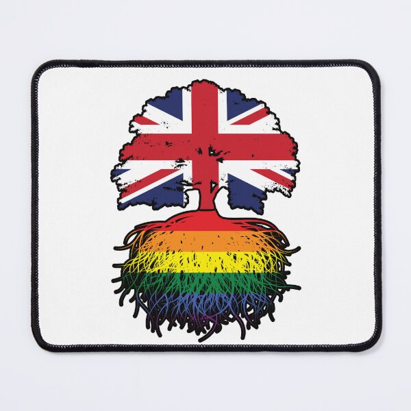 Item preview, Lgbtq Gay British UK United Kingdom Britain Tree Roots Flag designed and sold by FlagX.