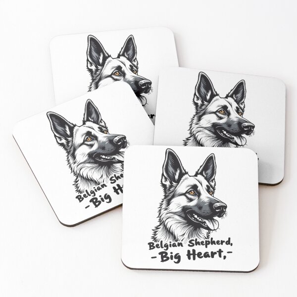 Item preview, belgian shepherd, big heart designed and sold by Ismartista.
