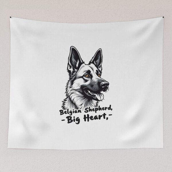 Item preview, belgian shepherd, big heart designed and sold by Ismartista.