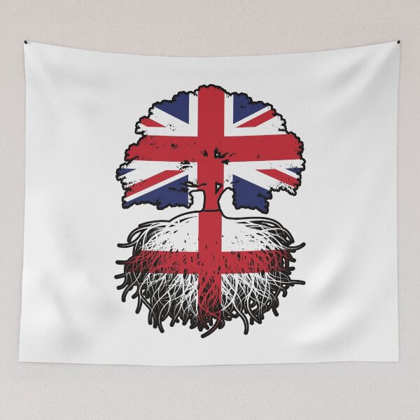 Item preview, England English British UK Tree Roots Flag designed and sold by FlagX.