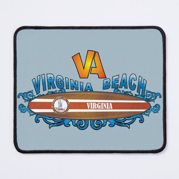 Artikelvorschau, VA Beach Vintages Surfbrettmonogramm entworfen und verkauft von studioss76.