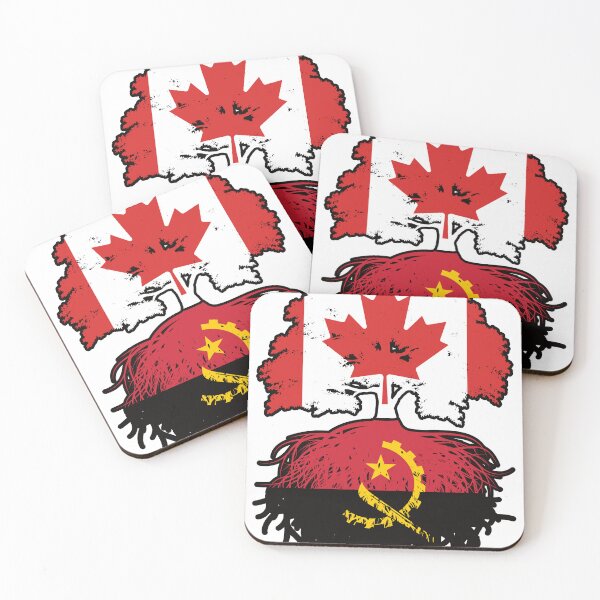 Item preview, Angola Angolan Canadian Canada Tree Roots Flag designed and sold by FlagX.