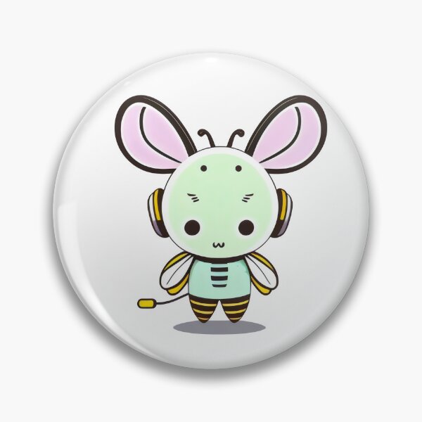 Item preview, Adorable Bee with Headphones - Kawaii Music Loving Bee Design designed and sold by Cherry-Cat.