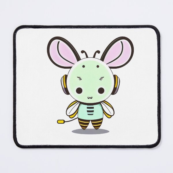 Item preview, Adorable Bee with Headphones - Kawaii Music Loving Bee Design designed and sold by Cherry-Cat.