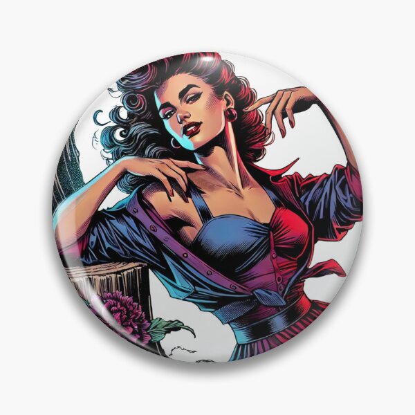 Item preview, Pin Up Woman Natural and Serene Charm designed and sold by JonelleTshirts.