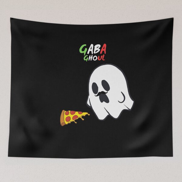Item preview, Gaba Ghoul Funny Ghost Italian Hungry of Pizza designed and sold by Watercolored-Me.
