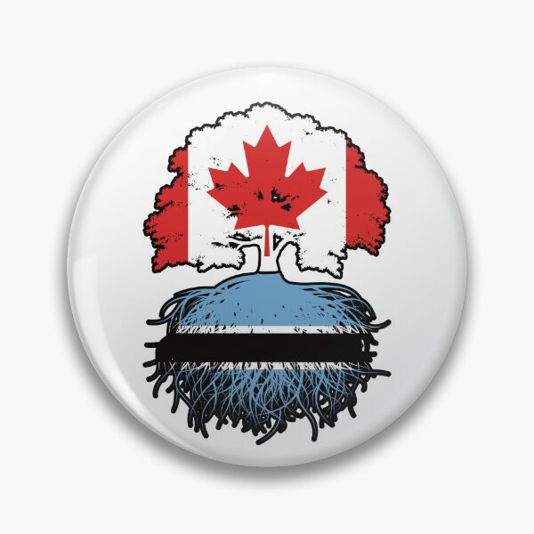 Item preview, Botswana Botswanian Canadian Canada Tree Roots Flag designed and sold by FlagX.