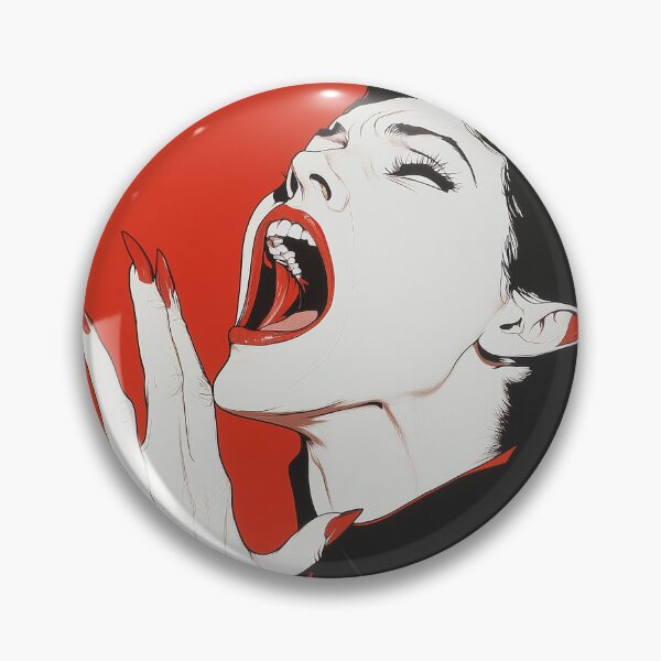 Item preview, Screaming Vampire Art with Retro Flair designed and sold by ShmoneyFace.