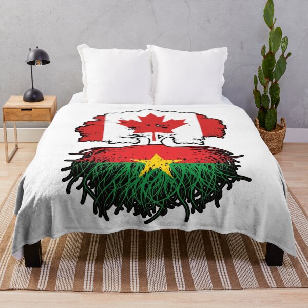 Item preview, Burkina Faso Burkinabe Canadian Canada Tree Roots Flag designed and sold by FlagX.