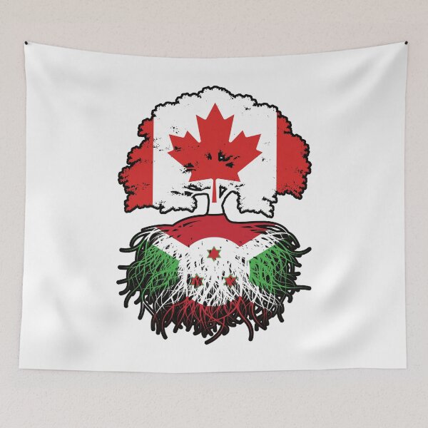 Item preview, Burundi Burundian Canadian Canada Tree Roots Flag designed and sold by FlagX.