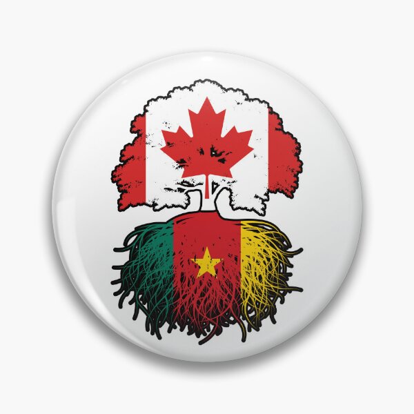 Item preview, Cameroon Cameroonian Canadian Canada Tree Roots Flag designed and sold by FlagX.
