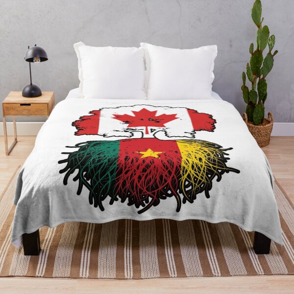 Item preview, Cameroon Cameroonian Canadian Canada Tree Roots Flag designed and sold by FlagX.