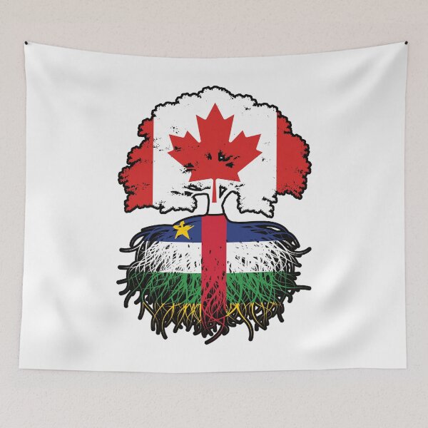 Item preview, Central African Republic Central African Canadian Canada Tree Roots Flag designed and sold by FlagX.