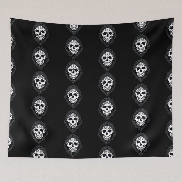 Item preview, Hooded Tribal Human Skull designed and sold by Steeb757.