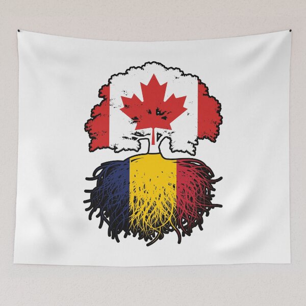 Item preview, Chad Chadian Canadian Canada Tree Roots Flag designed and sold by FlagX.