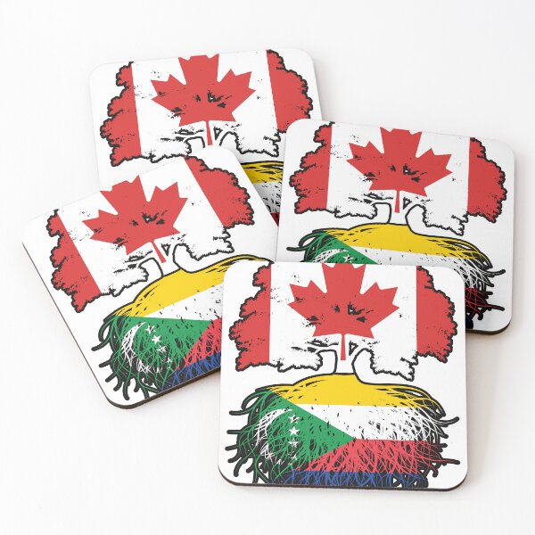 Item preview, Comoros Comorian Canadian Canada Tree Roots Flag designed and sold by FlagX.