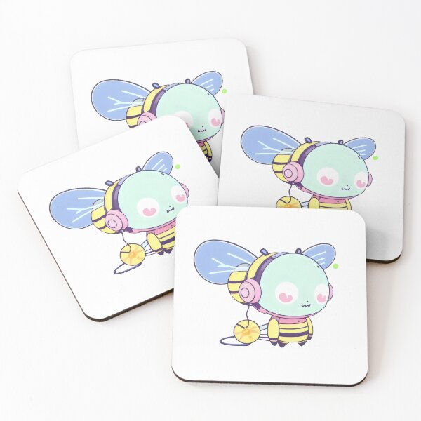 Item preview, Adorable Bee with Headphones - Kawaii Music Loving Bumblebee Design designed and sold by Cherry-Cat.