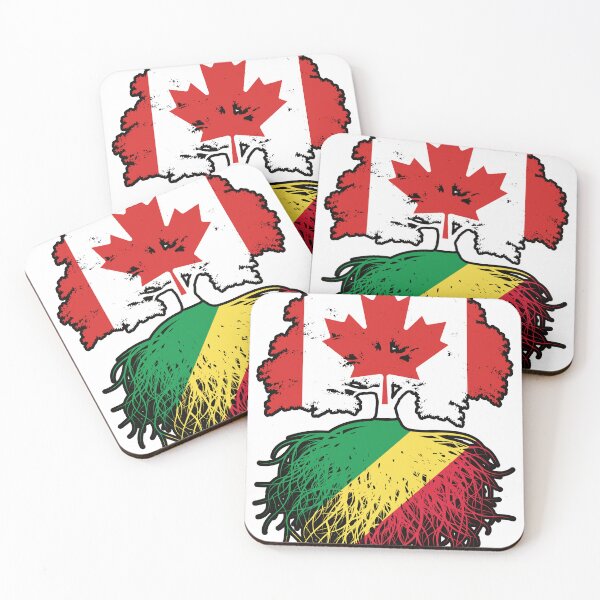 Item preview, Congo Congolese Canadian Canada Tree Roots Flag designed and sold by FlagX.