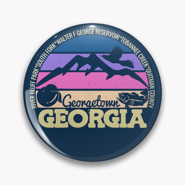 Item preview, Georgetown Georgia Sunset Retro Vintage Local Pride Logo designed and sold by CRHPOD20.