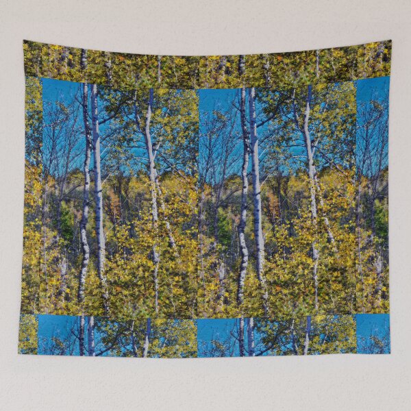 Item preview, Birches in the Autumn designed and sold by Maria Keady.