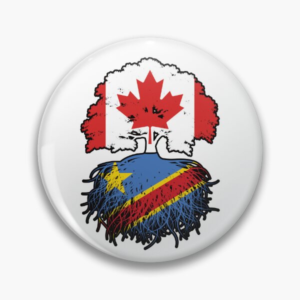 Item preview, Congo Congolese Canadian Canada Tree Roots Flag designed and sold by FlagX.
