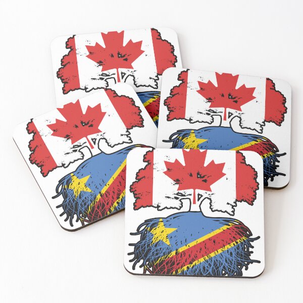 Item preview, Congo Congolese Canadian Canada Tree Roots Flag designed and sold by FlagX.