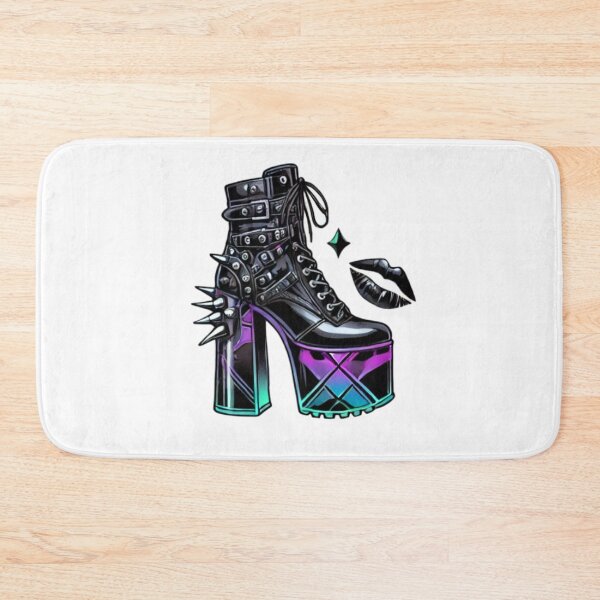 Item preview, CYBER GOTH AESTHETIC FUTURISTIC SPIKE COMBAT BOOT STICKER #1 designed and sold by Arts4U.