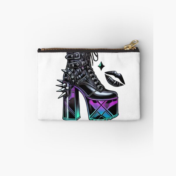 Item preview, CYBER GOTH AESTHETIC FUTURISTIC SPIKE COMBAT BOOT STICKER #1 designed and sold by Arts4U.