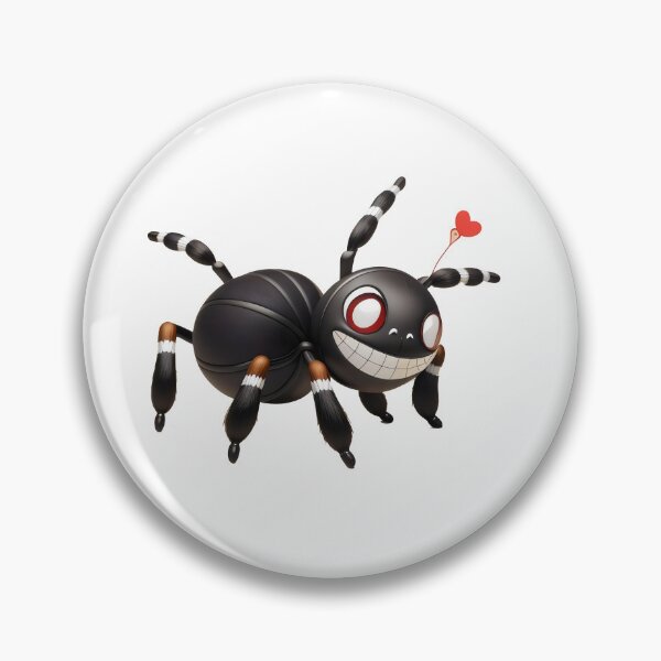 Item preview, Smiling Spider with Heart Antenna - Cute and Playful Spider Design designed and sold by Cherry-Cat.