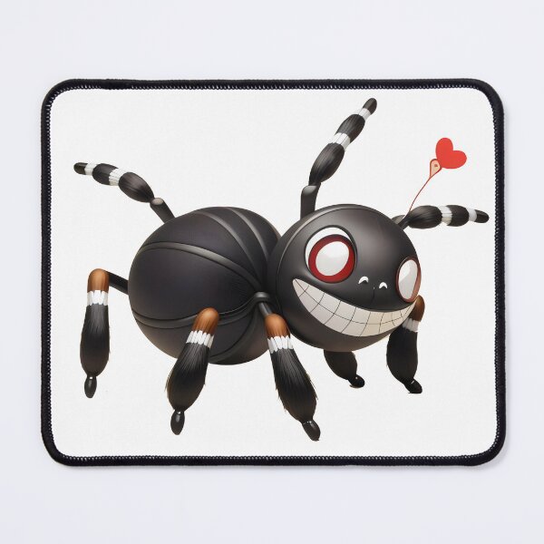 Item preview, Smiling Spider with Heart Antenna - Cute and Playful Spider Design designed and sold by Cherry-Cat.