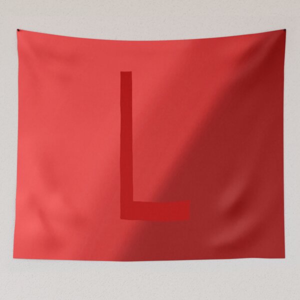 Item preview, Red L with Gradient Background designed and sold by MusicQueen17.