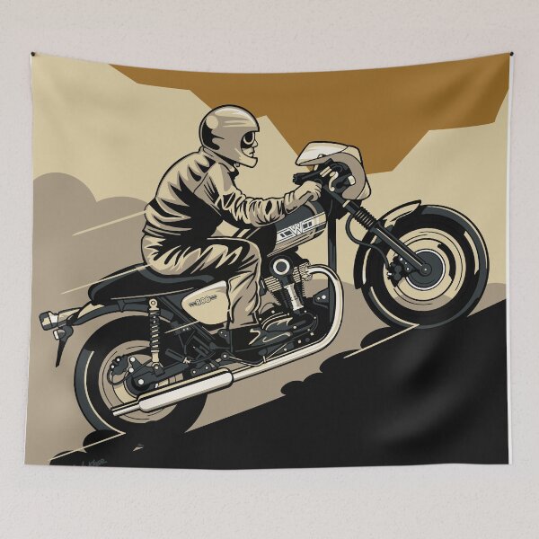 Item preview, 2019 W800 Café Artwork designed and sold by Saddle Bums.