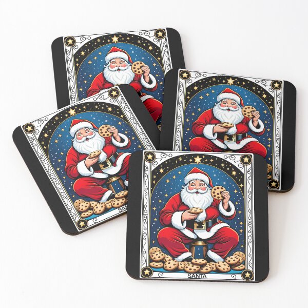 Artikelvorschau, Tarotkarte Weihnachtsmann Kaiser der Kekse Lustige Weihnachten entworfen und verkauft von ZNOVANNA.