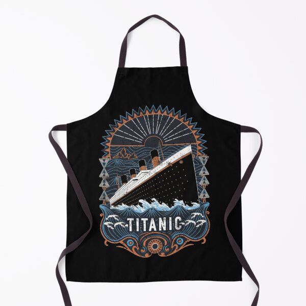 Aperçu de l'œuvre Souvenirs vintage en détresse du navire de croisière RMS Titanic 1912 créée et vendue par Flying Jake.
