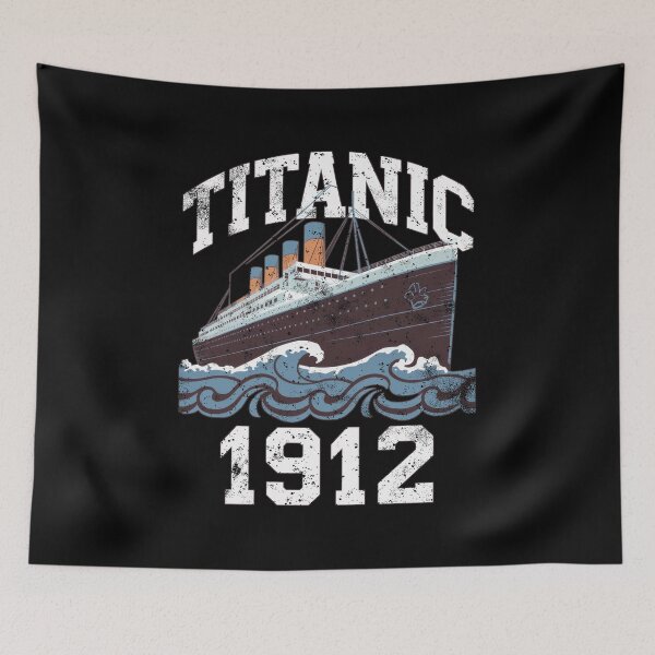 Item preview, Titanic Ship and Iceberg - Funny Vintage Memorabilia Design designed and sold by Flying Jake.