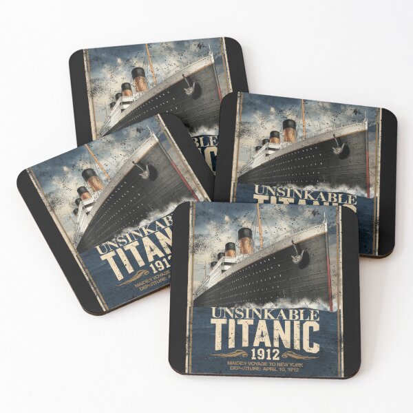 Item preview, Titanic Ship and Iceberg - Funny Vintage Memorabilia Design designed and sold by Flying Jake.
