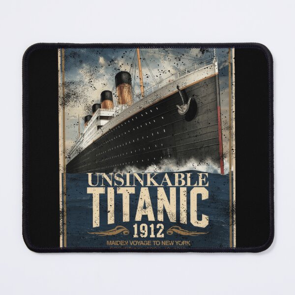Item preview, Titanic Ship and Iceberg - Funny Vintage Memorabilia Design designed and sold by Flying Jake.