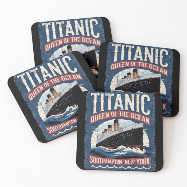 Item preview, Titanic Ship and Iceberg - Funny Vintage Memorabilia Design designed and sold by Flying Jake.