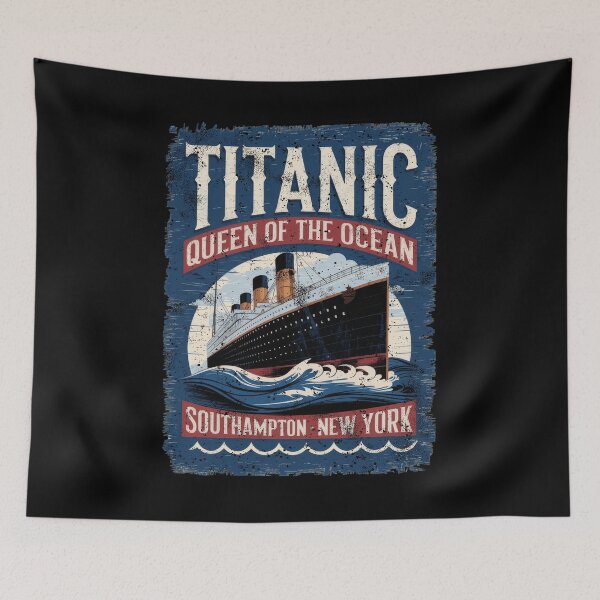 Item preview, Titanic Ship and Iceberg - Funny Vintage Memorabilia Design designed and sold by Flying Jake.