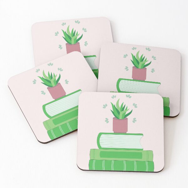 Item preview, Green Books and a Houseplant  designed and sold by iCraftCafe.