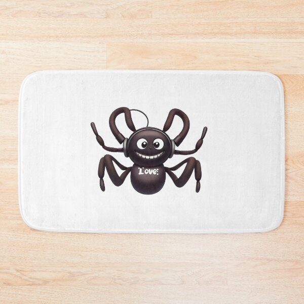 Item preview, Smiling Spider with Headphones - Fun and Quirky Love Spider Design designed and sold by Cherry-Cat.