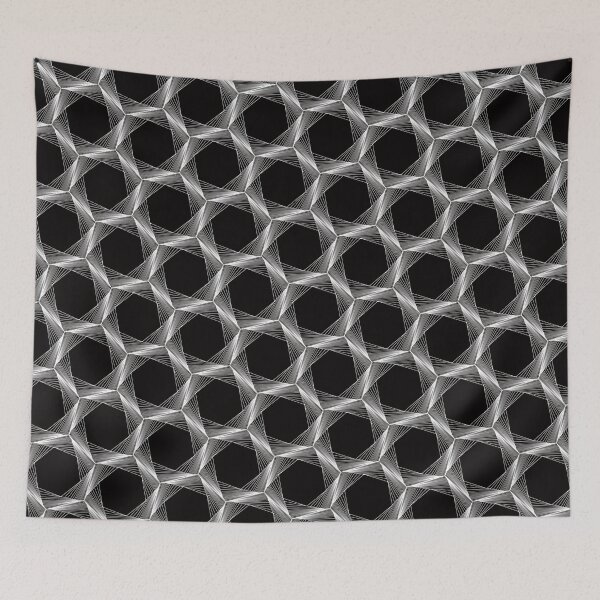 Item preview, crazy hexagons (reverse) designed and sold by MarloesBongers.