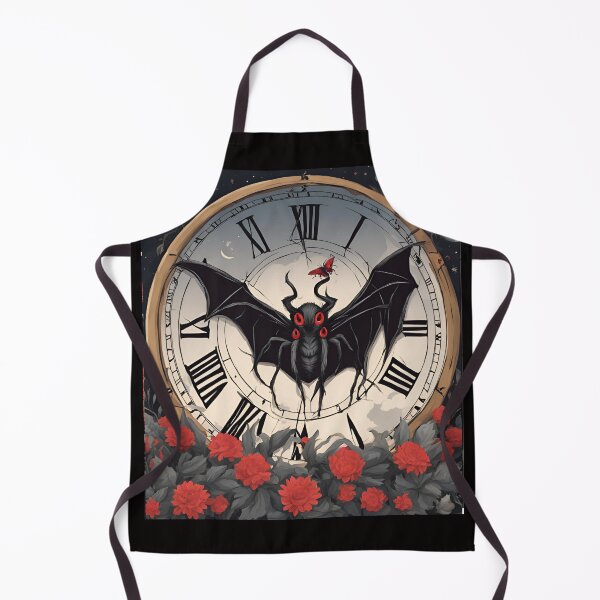 Item preview, Spider-Fly-Bat pinned to the vintage clock in flowers designed and sold by Atarac.