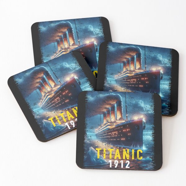 Item preview, Titanic Ship and Iceberg - Funny Vintage Memorabilia Design designed and sold by Flying Jake.