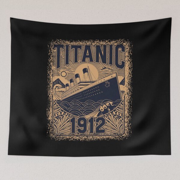 Item preview, Titanic Ship and Iceberg - Funny Vintage Memorabilia Design designed and sold by Flying Jake.