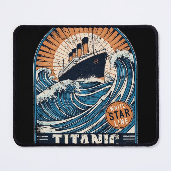 Item preview, Titanic Ship and Iceberg - Funny Vintage Memorabilia Design designed and sold by Flying Jake.
