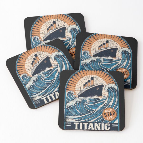 Item preview, Titanic Ship and Iceberg - Funny Vintage Memorabilia Design designed and sold by Flying Jake.