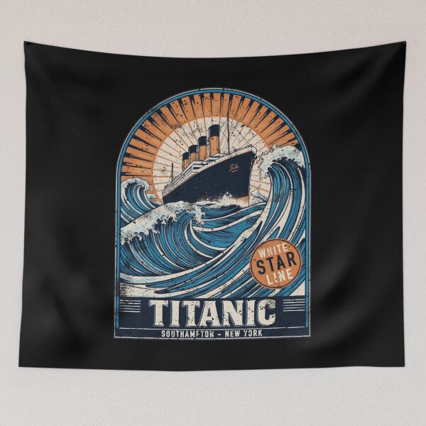 Item preview, Titanic Ship and Iceberg - Funny Vintage Memorabilia Design designed and sold by Flying Jake.