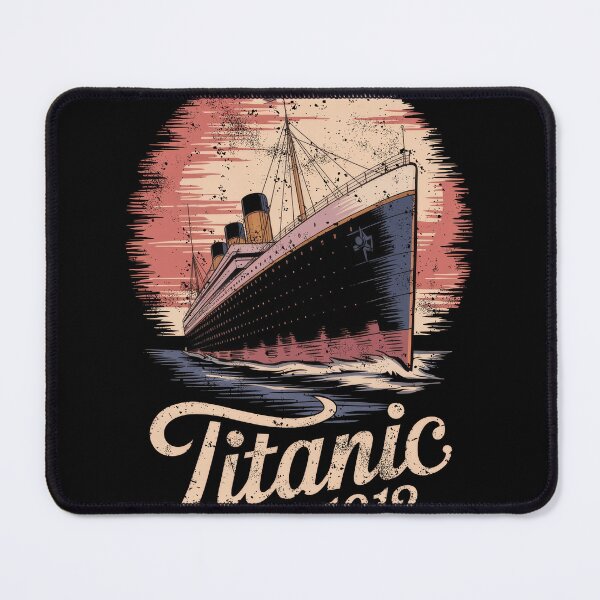 Item preview, Titanic Ship and Iceberg - Funny Vintage Memorabilia Design designed and sold by Flying Jake.