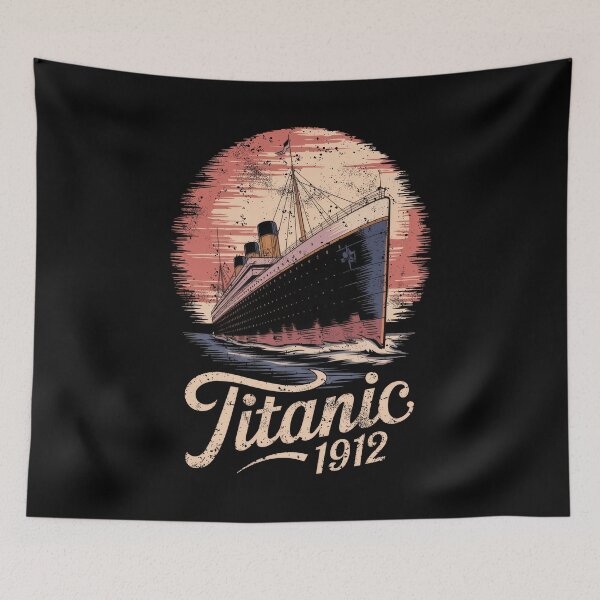 Item preview, Titanic Ship and Iceberg - Funny Vintage Memorabilia Design designed and sold by Flying Jake.